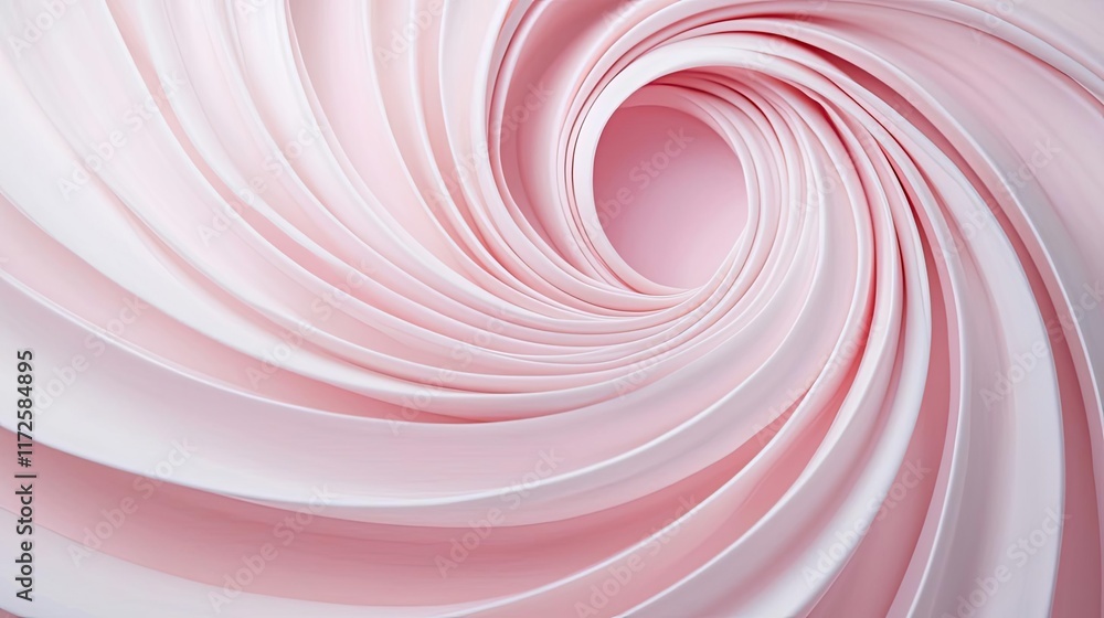 Poster pastel abstract background idea. abstract swirl pattern in soft pink and white colors, perfect for d
