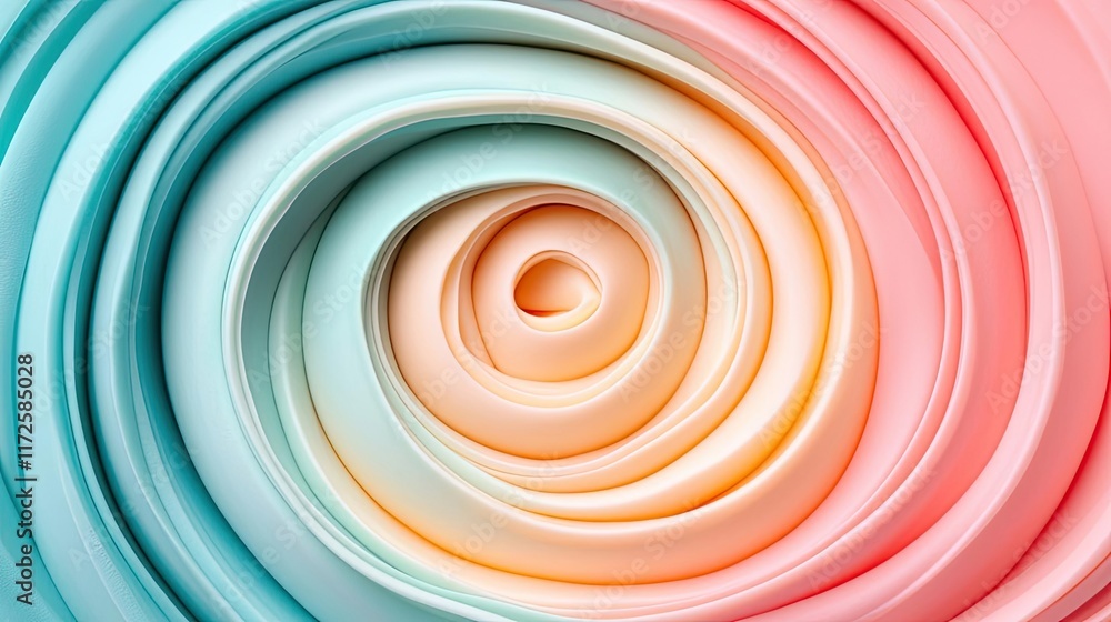 Poster Pastel abstract background idea. A swirling abstract design of pastel colors creating a vibrant visual effect.