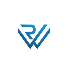 Vector Letter RW Vector Logo
