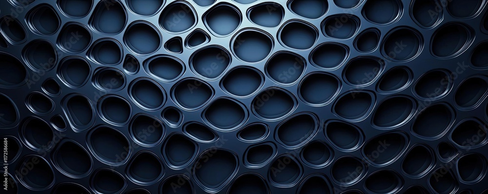 Aufkleber Metallic abstract background concept. Abstract close-up of a high-tech surface with a unique, organic texture and design.