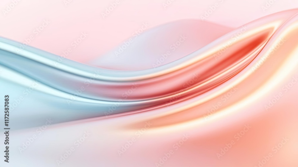 Aufkleber splash abstract background concept. a soft, flowing abstract design featuring gentle curves in paste