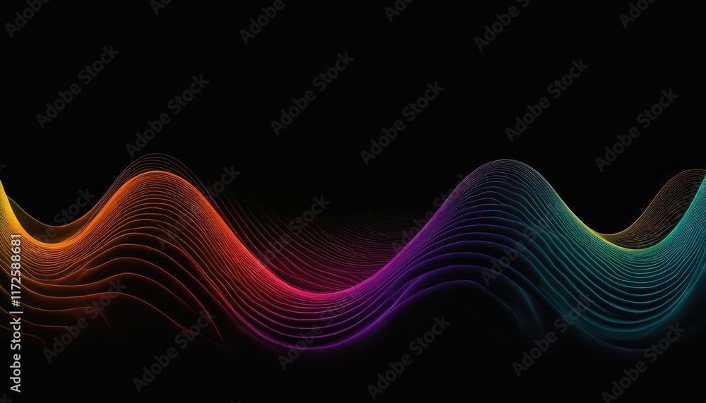 Poster 3d style random abstract futuristic technology graphic banner background wallpaper generative ai 8