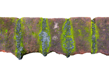 Cut Out of Brick Wall with Textured Plaster Surface - Empty Space for Text Placement and Creative Project Needs