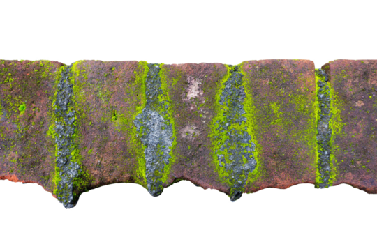 Cut Out of Brick Wall with Textured Plaster Surface - Empty Space for Text Placement and Creative Project Needs