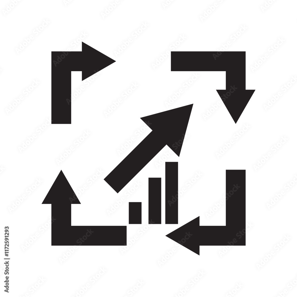 Aufkleber arrow rotate icons set. rotation black circle. collection two cycle arrow. modern flat simple arrows