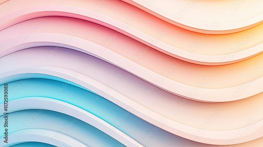 Poster Waves abstract background idea. Abstract colorful wave patterns for creative design and artistic inspiration.