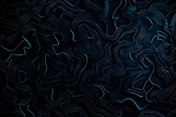 Abstract close-up of a glowing blue digital circuit board, showcasing intricate connections and technological design on a black background.
