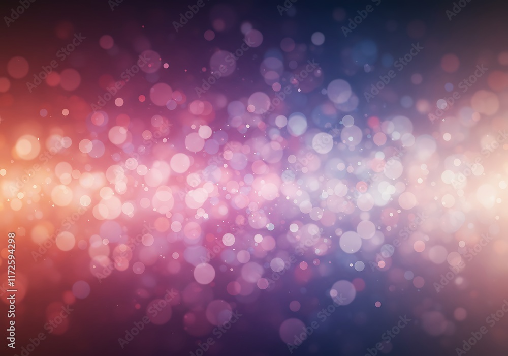 Poster abstract background of soft focus bokeh lights texture