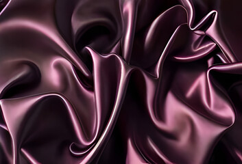 Obraz premium Velvety texture of deep burgundy color with soft folds.