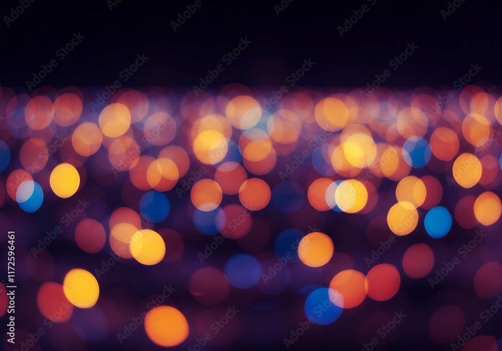 Poster abstract background of soft focus bokeh lights texture