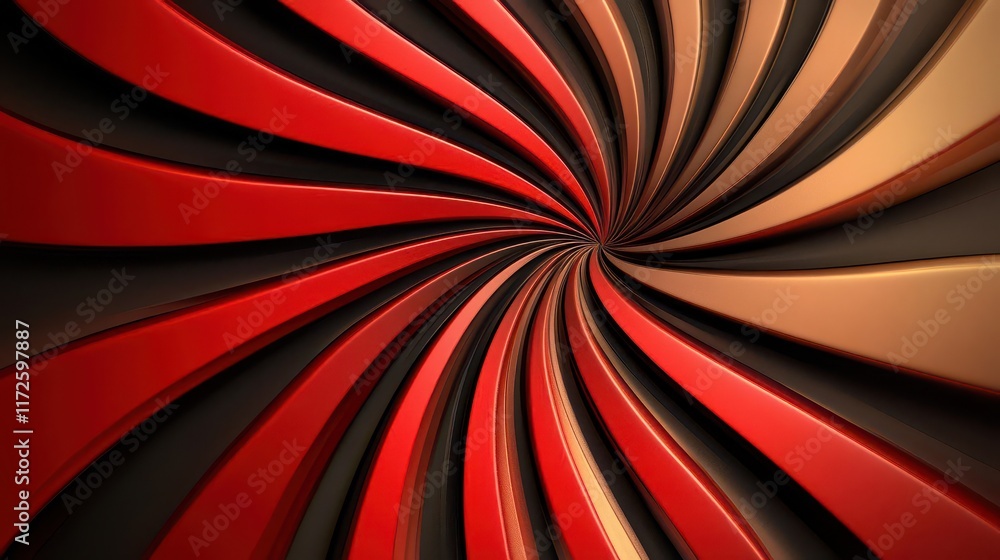 Poster abstract swirl of motion lines converging at a central point, perfect for illustrating dynamic conce