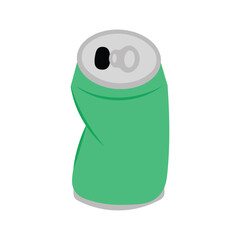 Crumpled Canned Illustration