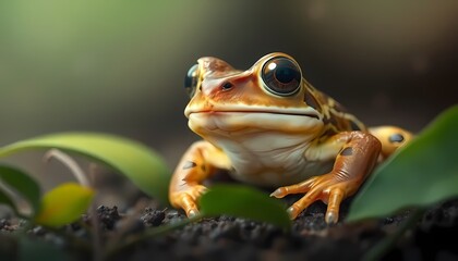 Fototapeta premium Close-Up of Australian Frog