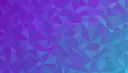 Obraz premium Modern Low Poly Geometric Pattern in Purple and Blue Gradient