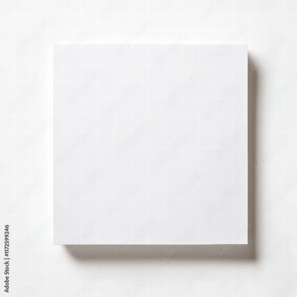 Poster blank white paper ready for creativity and inspiration in an artistic workspace. generative ai