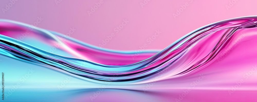 Poster splash abstract background concept. abstract vibrant waves in blue and pink hues create a dynamic an
