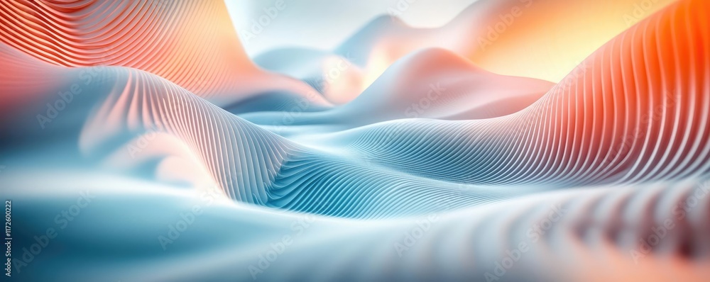 Poster Splash abstract background concept. Abstract waves with vibrant colors creating a dynamic visual experience.