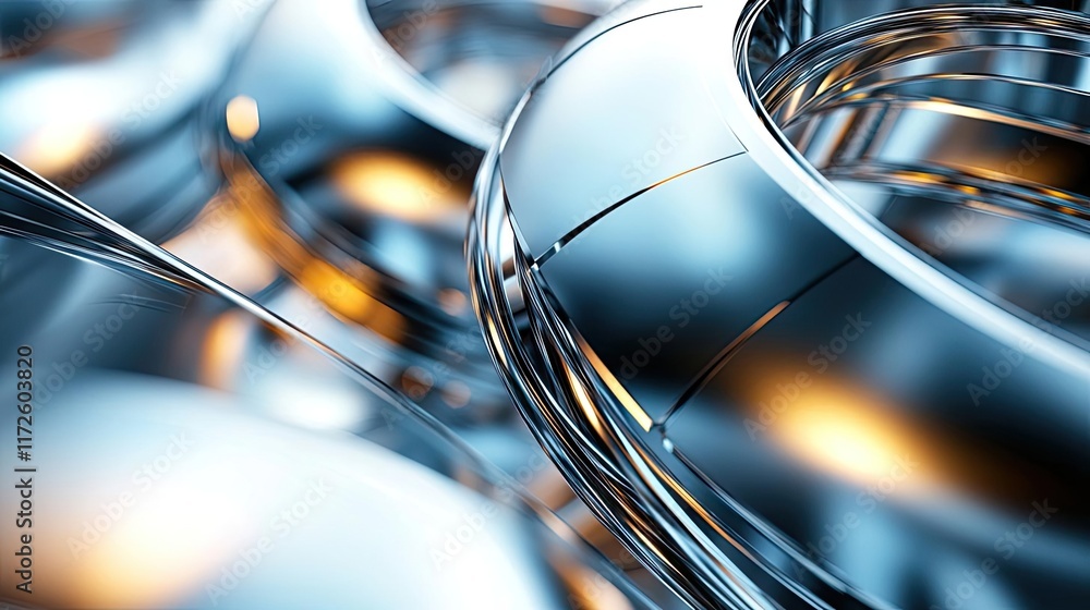 Poster metallic abstract background concept. abstract metallic design illustrating modern technology and in