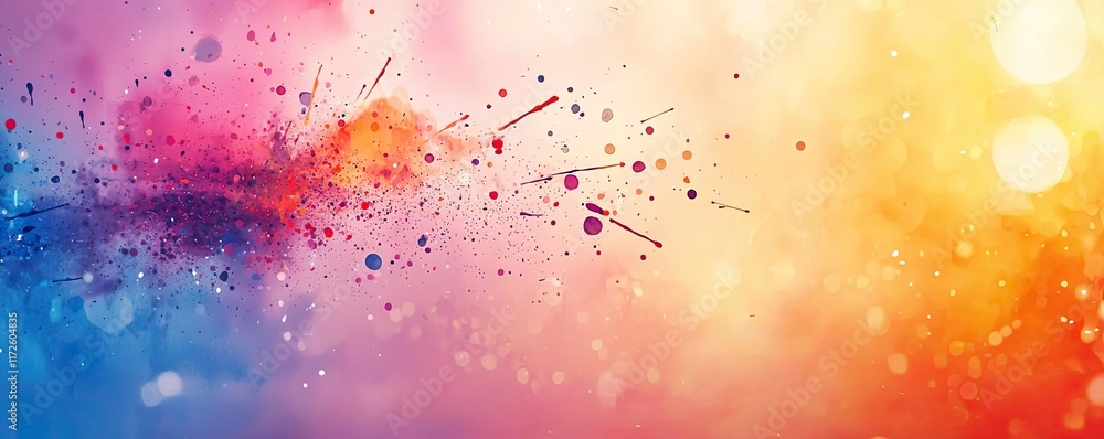 Aufkleber Splash abstract background concept. Vibrant abstract background with colorful splashes and soft light effects.