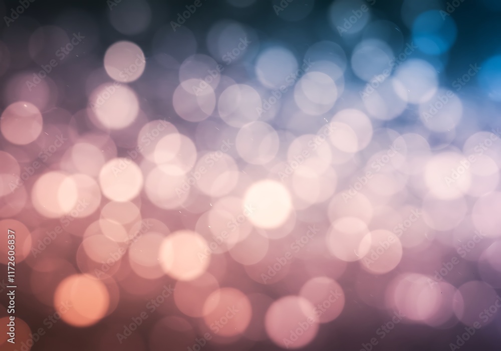Poster abstract background of soft focus bokeh lights texture