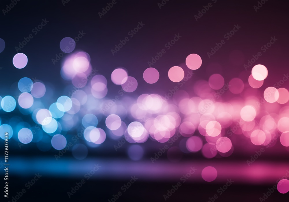 Poster abstract background of soft focus bokeh lights texture