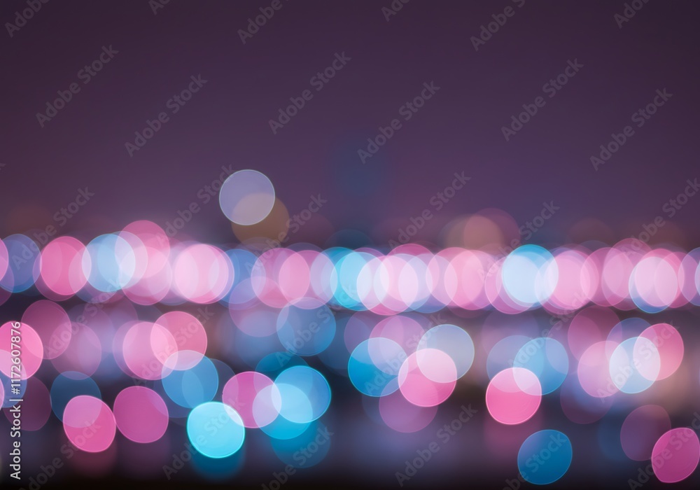 Poster abstract background of soft focus bokeh lights texture