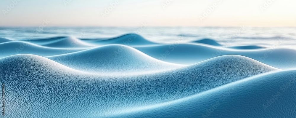 Poster waves abstract background idea. serene ocean waves create a calming atmosphere under the gentle sunl