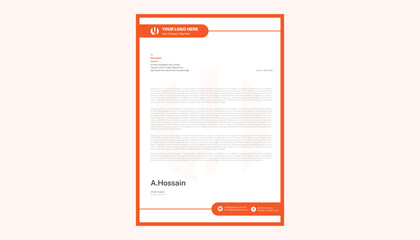 business card modern design, Creative and Clean Business Card Template, creative letterhead design set a4 size corporate company Latter