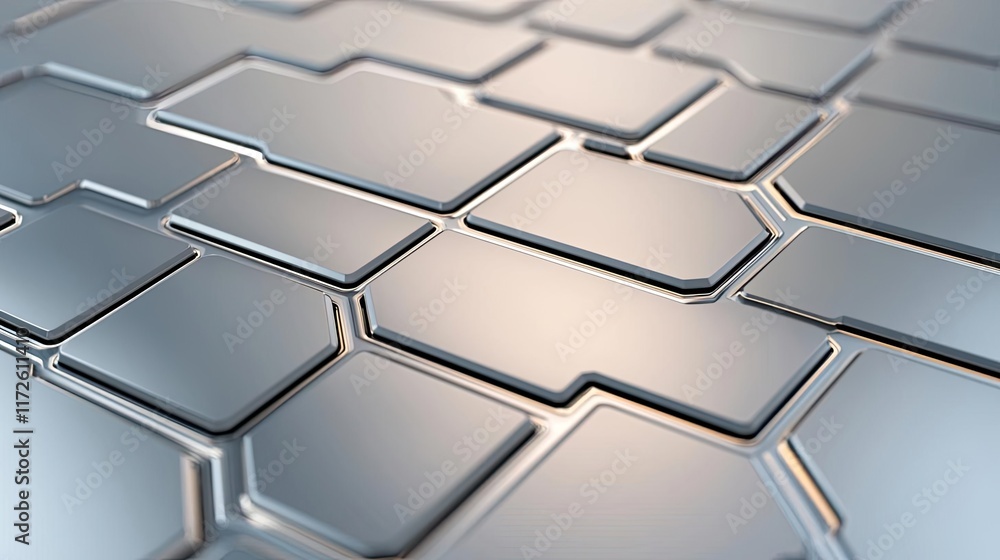Poster metallic abstract background concept. abstract metal texture with hexagonal shapes, perfect for back