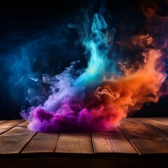 "Illuminated Smoke on a Dark Canvas