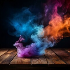 The Art of Smoke: Colors Against Black