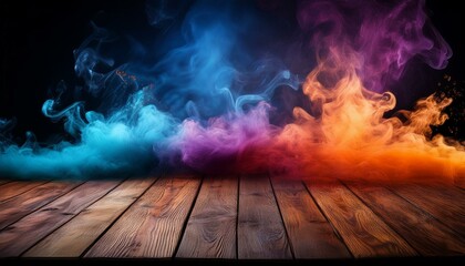 Explosive Colors: Smoke Illuminates the Shadows