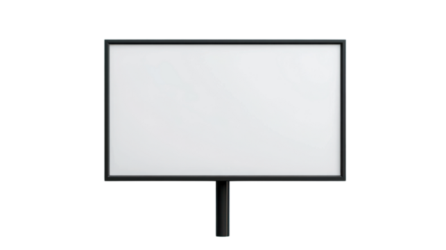Blank Advertising Billboard for Outdoor Promotion in Urban Setting Ideal for Business Marketing and Creative Campaigns without Any Text or Visual Content