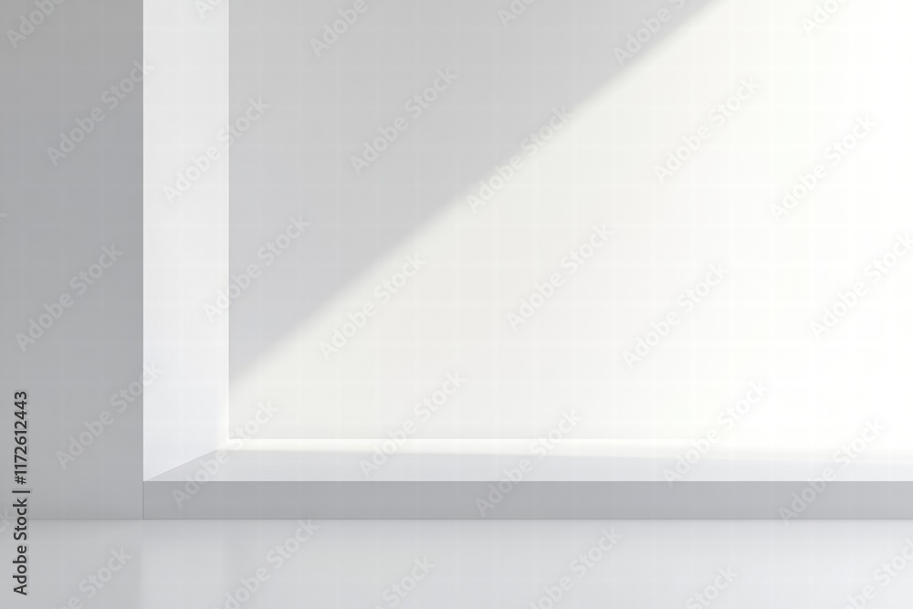 Poster clean white sheet of paper resting against a minimalist background in a well lit environment during 