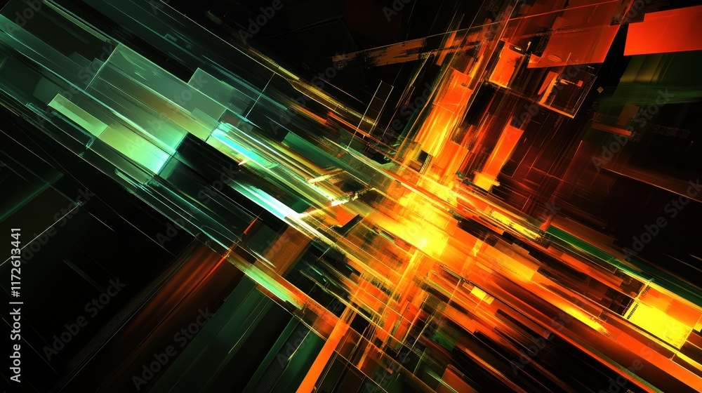 Wall mural abstract professional business team people innovation connection of line from nail node to node on m