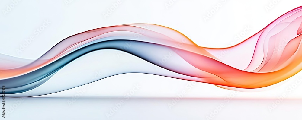 Poster Smoke abstract background idea. Vibrant abstract waves in soft colors creating a dynamic and modern visual effect.