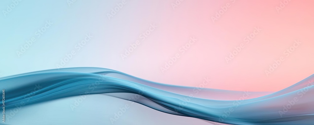 Aufkleber Smoke abstract background idea. Abstract waves in soft colors create a soothing and tranquil atmosphere.