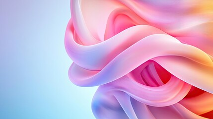 Obraz premium Soft abstract background idea. A vibrant wave of pink and blue colors creating an abstract background.