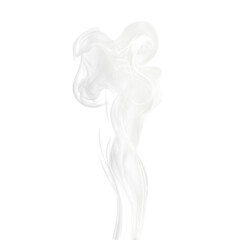 Ethereal White Smoke on Minimalist Canvas, Soft wisps of smoke against a pure white backdrop, creating a serene and contemplative atmosphere