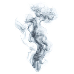 Ethereal White Smoke on Minimal Background, Soft wisps of smoke create a serene ambiance against a crisp white backdrop, inviting calm and contemplation.