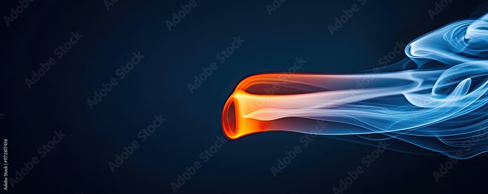 Poster smoke abstract background idea. vibrant smoke movement with dynamic colors and smooth flow against a