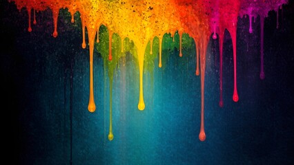 Rainbow paint flowing across a dark background is a symbol of hope and freedom