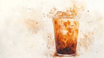 Artistic set of vector coffee beans and coffee cup drinks isolated on white background,hand-drawn vector,hot coffee drinks,cafe shop,modern flat design,Fashionable and cute coffee motif concept.