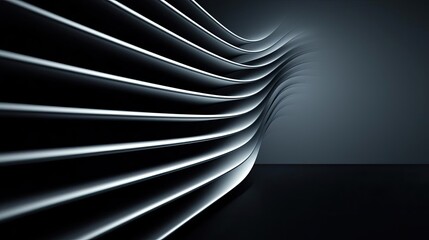 Naklejka premium Smoke abstract background idea. Abstract waves of light create a modern and minimalistic design in a dark space.