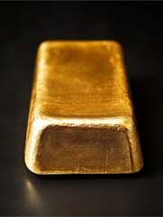 Gold bars with a religious theme on a black background