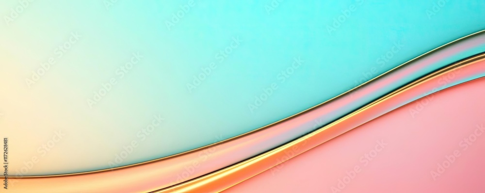 Poster Soft abstract background idea. Abstract wavy background with vibrant colors for modern design projects.