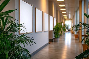 Fototapeta premium office interior design with a modern minimalist concept