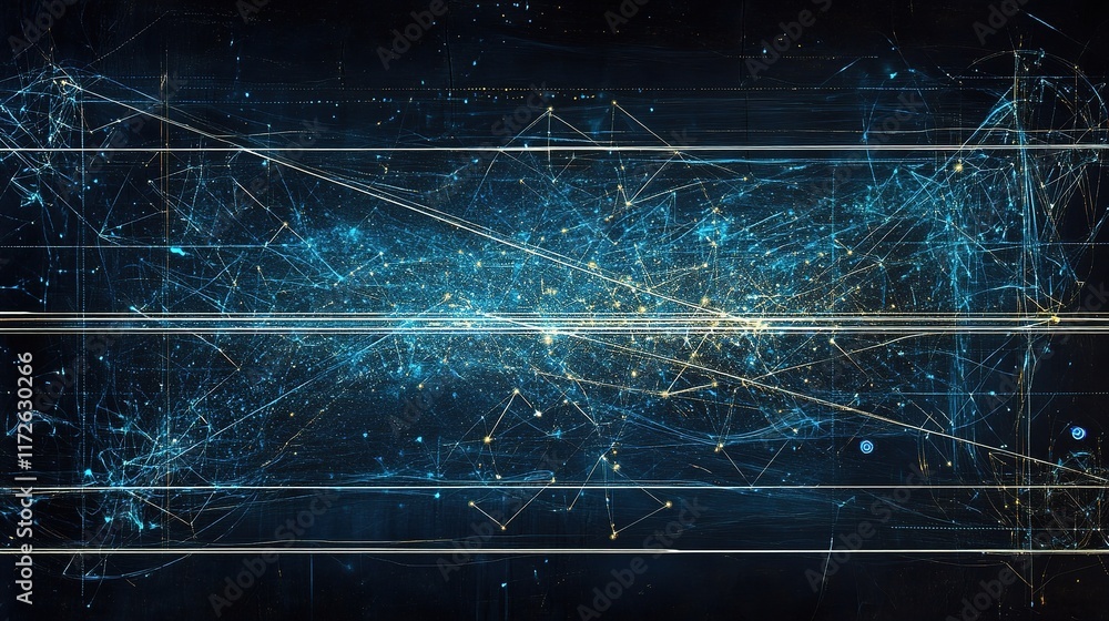 Aufkleber abstract technology structure representing global connections
