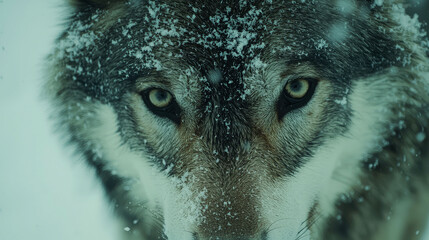 Majestic Wolf in Winter