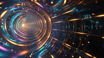 abstract blue background with circles